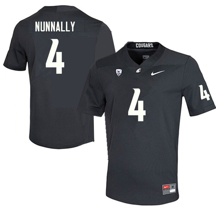 Men #4 Tsion Nunnally Washington State Cougars College Football Jerseys Sale-Charcoal - Click Image to Close